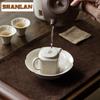 Plant Ash Flower Mouth Pot Bearing Holder Traditional Dry Brew Table Tea Tray Fruit Snack Plate Puer Tea Items Accessories Gift