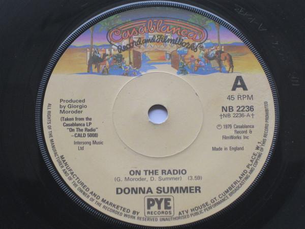 

7inch Record DONNA SUMMER On The Radio NB2236 CASABLANCA 1979 UK SoulFunk Used