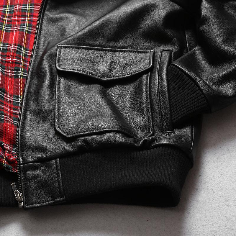 Men's G1 Genuine Leather Pilot Jacket - Top-Layer Cowhide