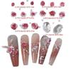 Nail Art Charms 3D Flowers Nail Art Decoration Rose Flowers Nail Charms for Home
