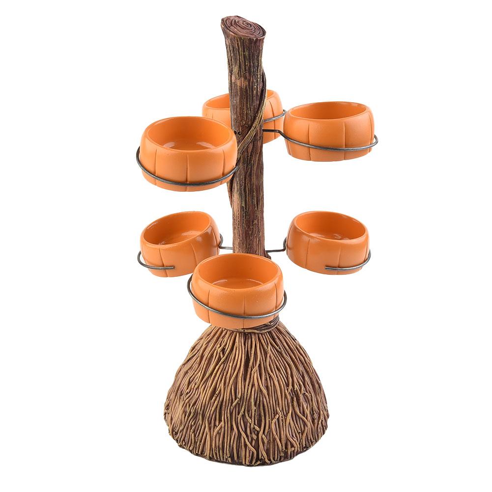Halloween Broom Pumpkin Cups Halloween Party Is Perfect For Weddings Special Occasions Or Everyday Meals Resin Four Cups