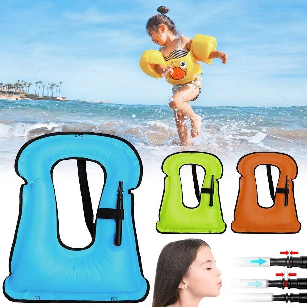 Diving Snorkeling Inflatable Swim Vest Inflatable Swim Life Saving Vest Swimming Jackets  Men Women