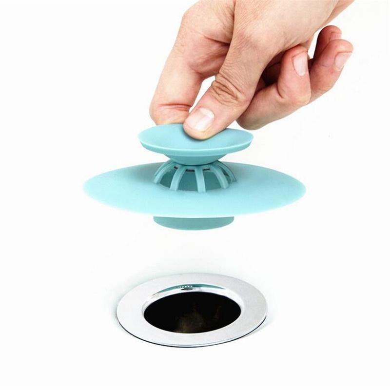 Buy Bathroom Hair Stopper Rubber Drainer Cleaner Floor Drain Hair