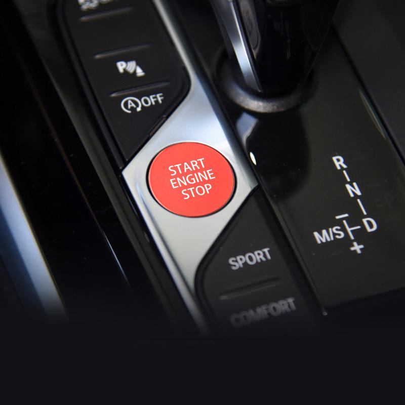 Elektronische Handbremsknöpfe Aufkleber für BMW 3er G20 G28 - Eine Taste Startknopf Dekoration Abdeckung Zierleiste Aluminiumlegierung