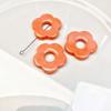 Acrylic Flower Pendant Charm Necklace Wax Line Clavicle Chain Sweet Fashion Choker Neckchain Jewelry Gift for Women Girl