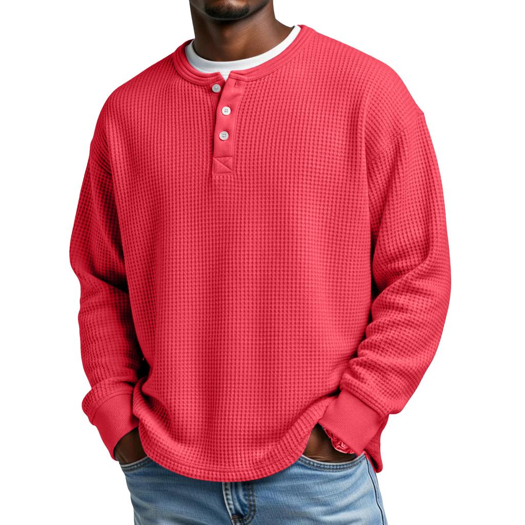 Men's Knit Casual Collar Pullover - Long Sleeve Daily Wear