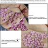 400Pcs 3D Flower Nail Charms,Resin Flower Nail Gems Nails Art Rhinestones Flower Nail Supplies for Women Girls Gifts