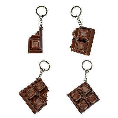 Novelty Chocolate Inspired Keychain 3D Printed PLA Press Toy for Keys, Backpacks, Desk Play and Casual Gift Use