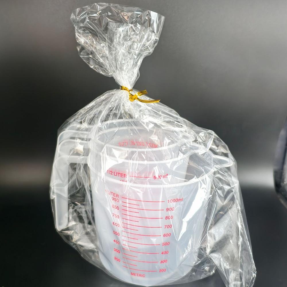 Cup Marking Clear Plastic Measuring Cup With Spout With Handles Plastic Mug Ounce and Ml Cup Flour Measuring