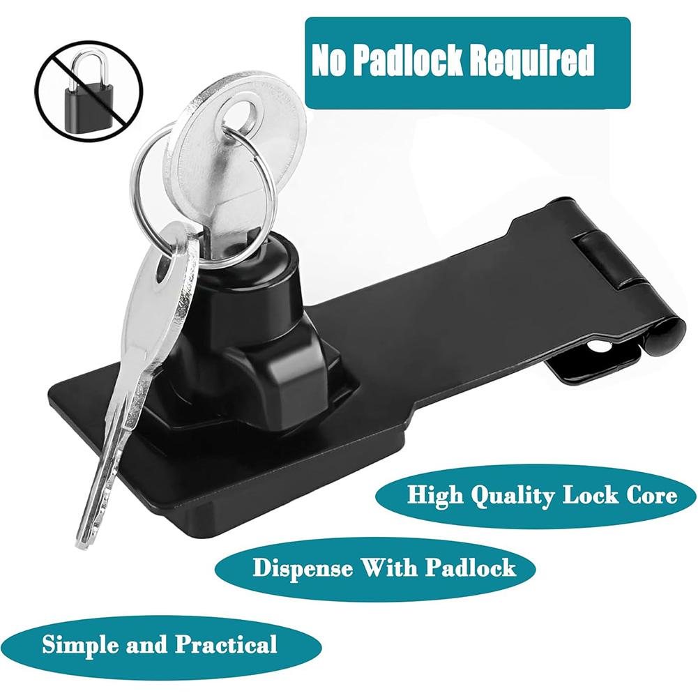 

Sliding For Door Key Padlock Latch in Stainless Steel for Cabinets Drawers For Door Latches Zinc Alloy Security China Mainland