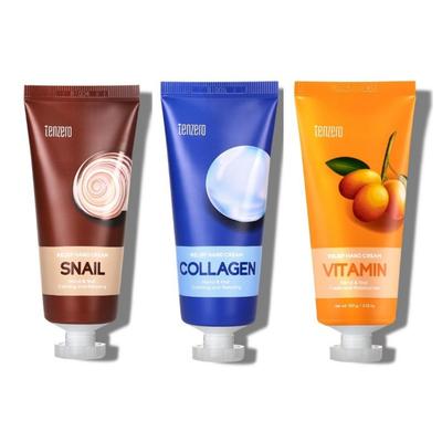 Relief Hand Cream Set B Intensive Nourishing & Hydrating Trio (Snail, Collagen, Vitamin) 100g X 3 (Pack of 3 Sets)