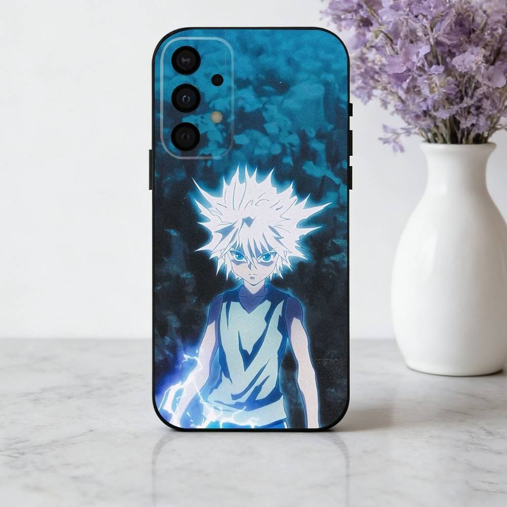 K-Killua Z-Zoldyck H-Hunter X Hunter Phone Case For Samsung Galaxy A73,A72,A71,A70,A53,A52,A51,Soft Silicone Black Cover