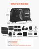 VEVOR Bike Travel Bag, Transport Universal Bicycle Storage Case Bag with TSA Lock, Support Plates, Protection and Fork Mount Stabilisation