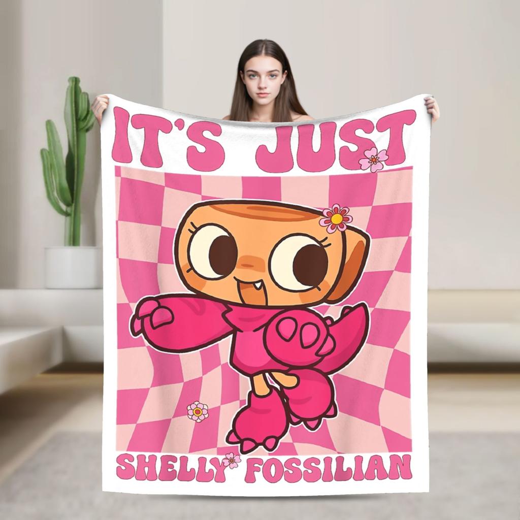 Pebble Dandys World Hra Deka Fleece Zima Přenosná Lehká Přehozová Deka na Lůžkoviny Cestování Plyšová Tenká Prošívaná Deka