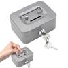 Metal Money Safe Case with Key Storage Box Coin Box Lockable Cash Box  Home Use
