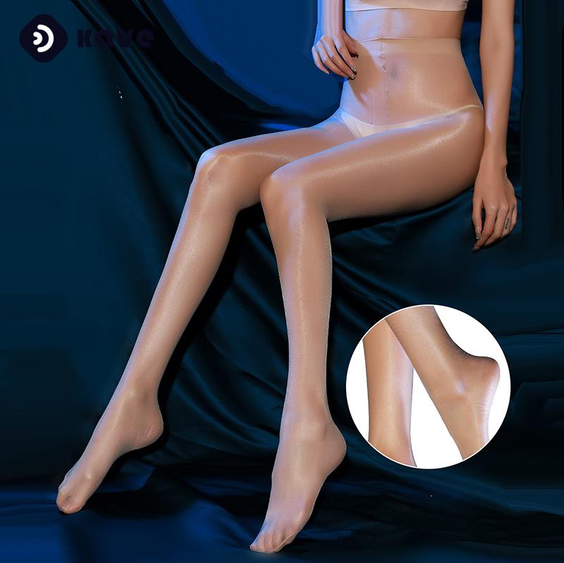 

Kave 15D Nylon Stockings Women Black Tights Thin Control Top Pantyhose Office Ladies Streetwear Nude Sheer Tights Plus Size 40-55kg