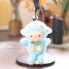 Soft Furry Plush Lamb Pendant Cute Cherry Decor Portable Backpack Charm for Kids Birthday Gifts Party Small Souvenirs