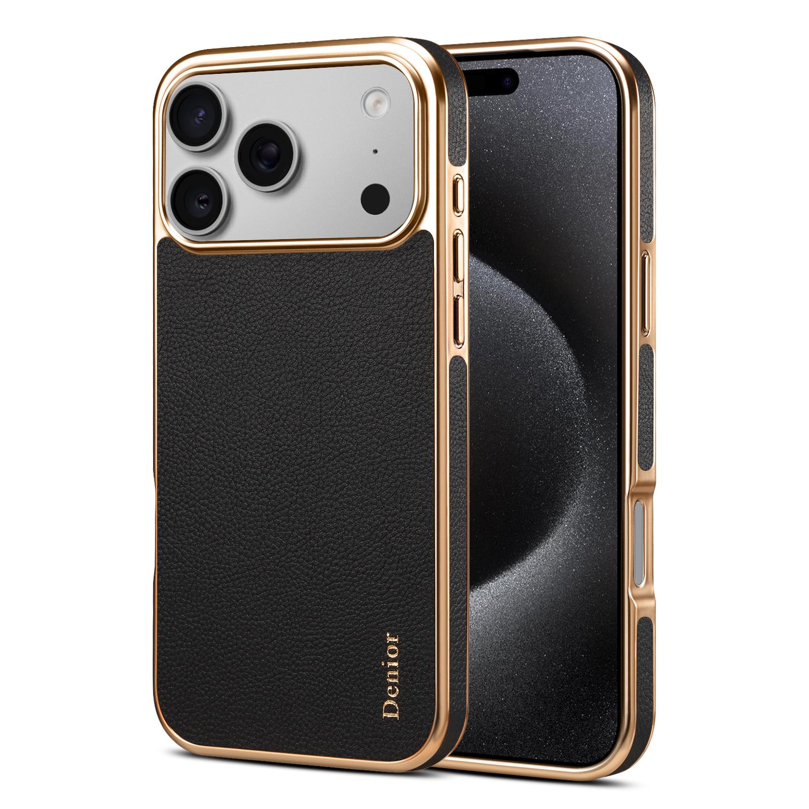 

Luxury Genuine Leather Phone Case for iPhone 17 Pro Max iPhone 16 Plus 15 14 13 12 Slim Shockproof Cover Silky Smooth Touching Shell for iPhone 17 Pro Max чёрный