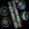 50 Laser Leaf Stickers Shrimp Skin Hemp Stickers Retro Goo Ka Laser Stickers