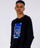 ALL DAY HOOPS The Basket Oversized Long Sleeve T-Shirt Black