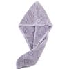 Coral fleece dry hair cap quickly absorbs water, is soft and skin-friendly, quick-drying cycle hollow flower women's headscarf