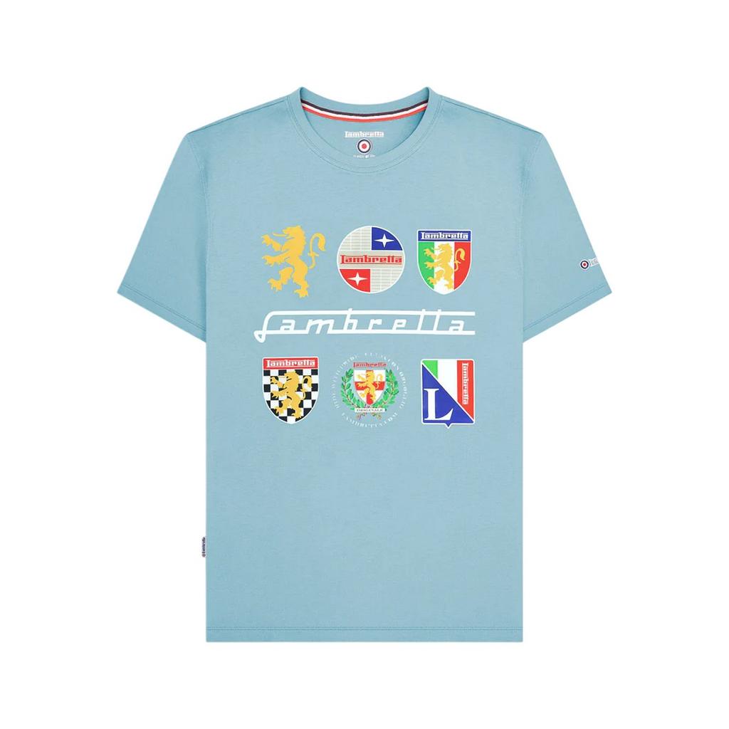 Lambretta Mens Heritage SS26 Logos T-Shirt