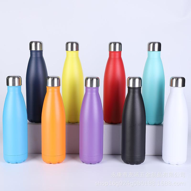 Portable  Large Capacity  Thermos Cup 500ml Vacuum Flasks Portable Stainless Steel Thermos Cup Water Bottle Travel Tea Mug Office Thermos Cup