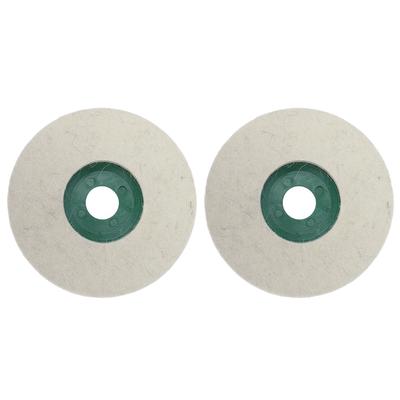 2Pcs 5in Wool Felt Polishing Disc Round Grinding Buffing Wheel Pad Angle Grinder Accessories