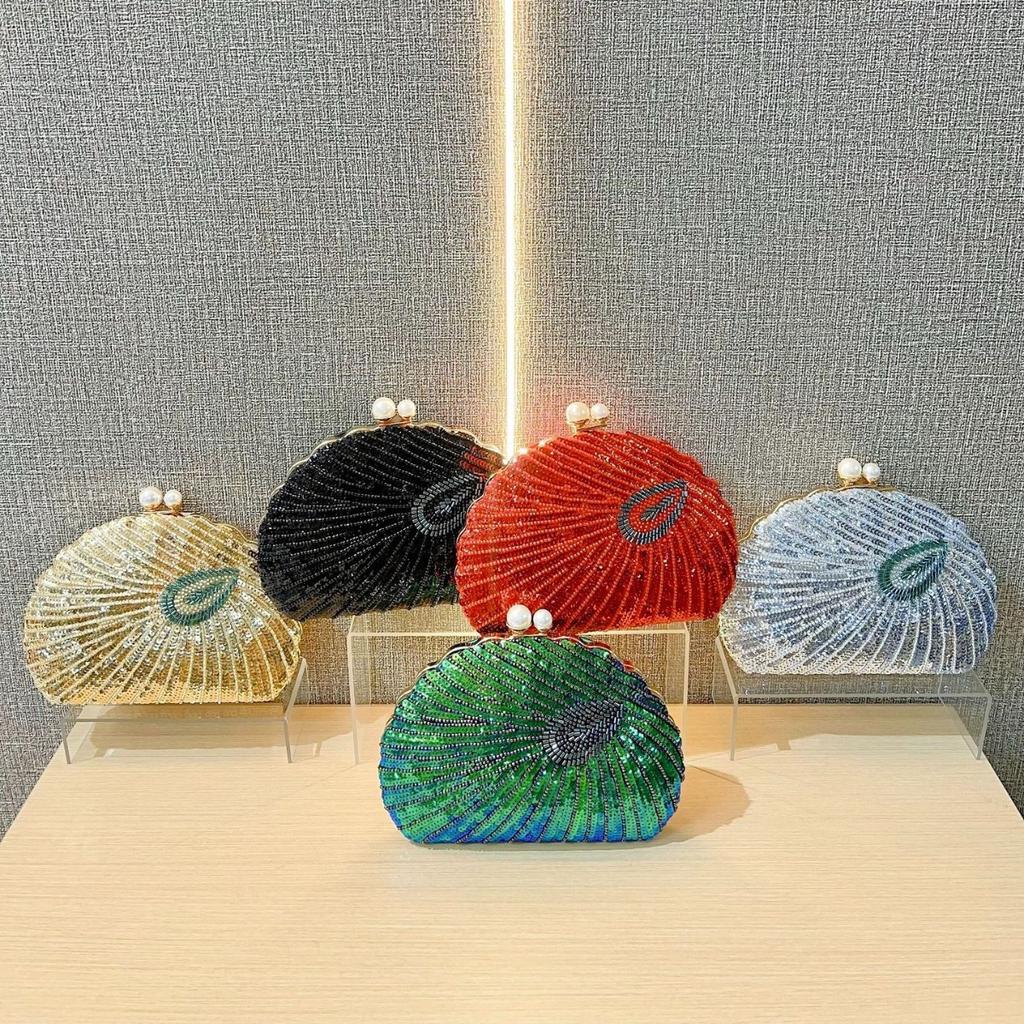 Retro Heavy Craft Beaded Embroidery Bag Shoulder Bag Crossbody Bag Clutch Bag Dinner Bag