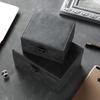 Vintage Crazy Horse Leather RFID Blocking Key Pouch & Car Key Signal Shielding Anti-theft Bag