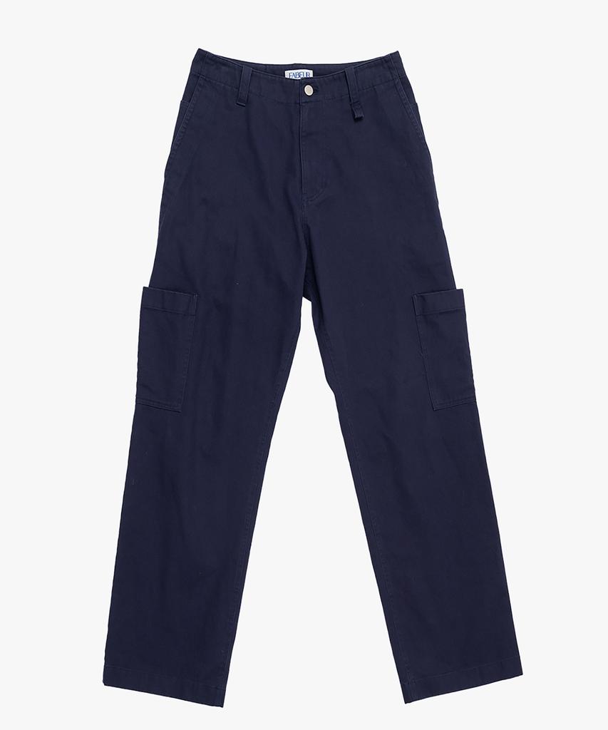 Pabeo Washed Cargo Pants (Purple Navy)