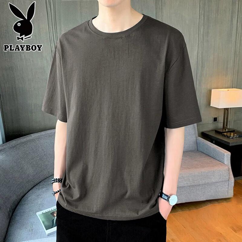 

PLAYBOY Men s Pure Cotton Short Sleeve T-Shirt 3XL