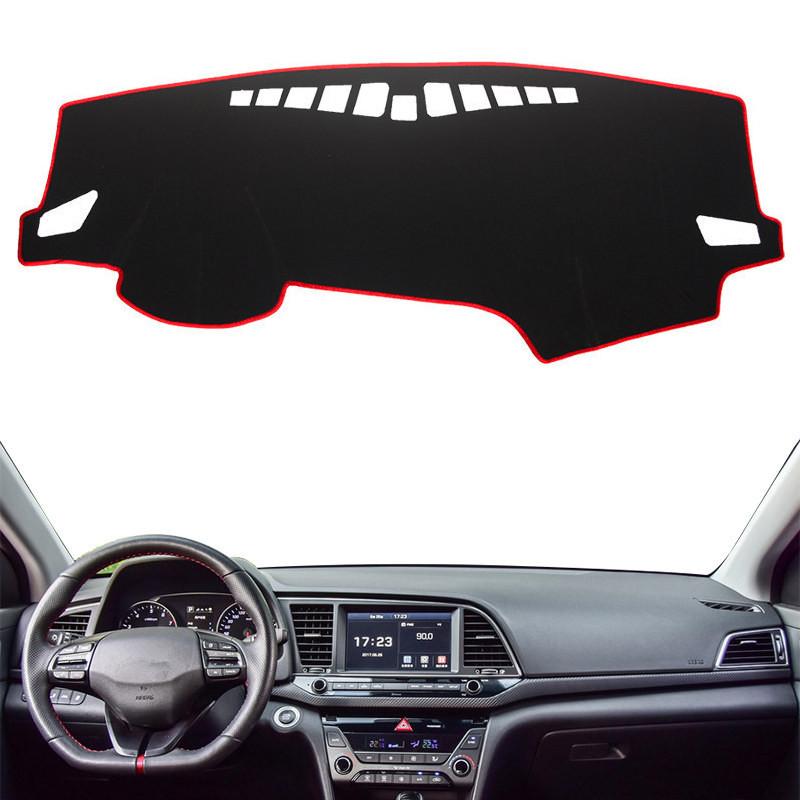 For Hyundai I35 Elantra Avante AD 2016 2017 2018 Car Dashboard Cover Mat Pad Anti-UV Trument Sunshade Carpet Accessories