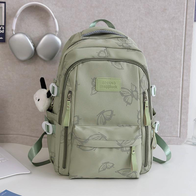 The New Schoolbag Is High-value, Fresh, Sweet and Cute Butterfly Backpack, Lightweight Spring Outing Backpack for Junior High School Students