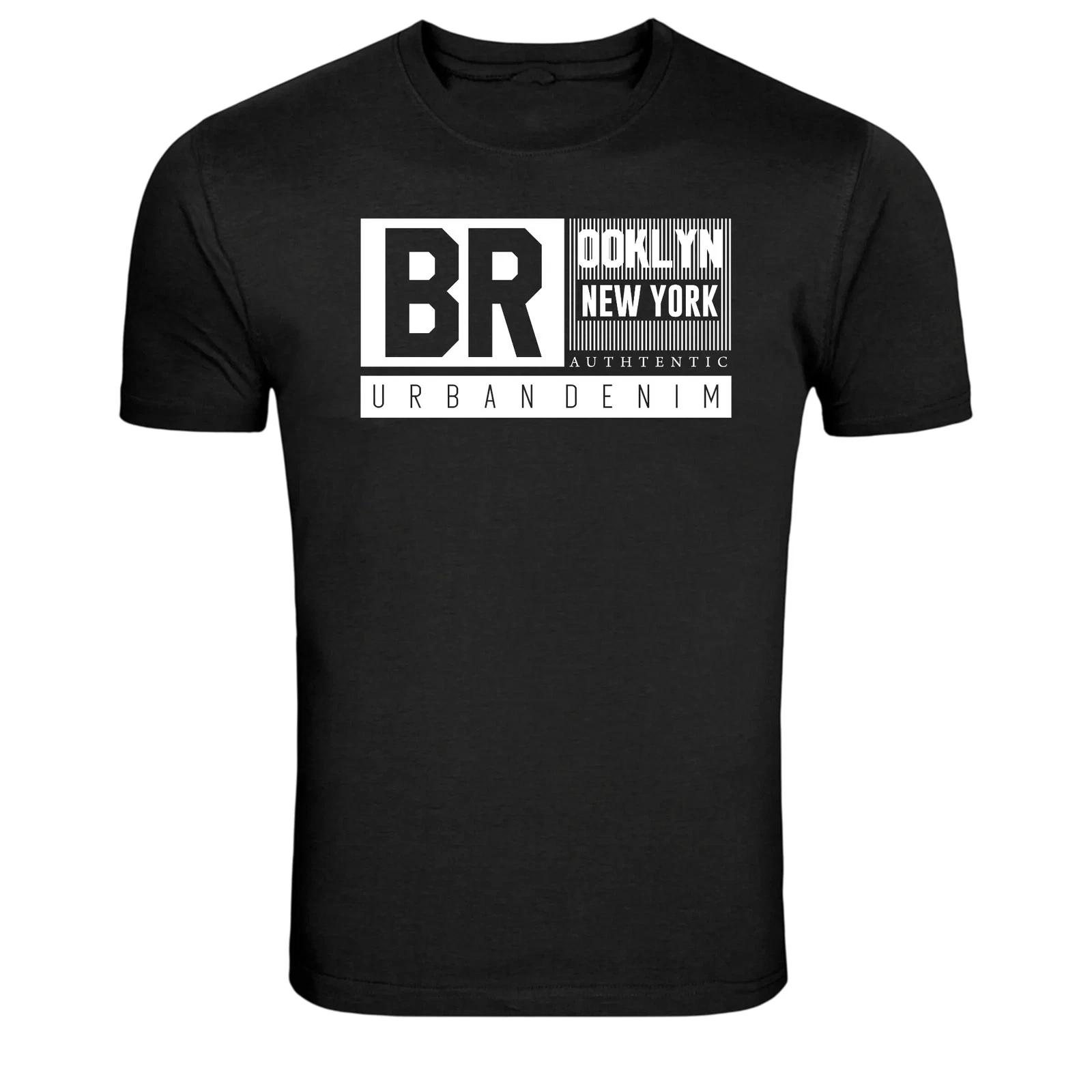 BR Brooklyn New York Authentic Urban Denim Graphic T-Shirt 3XL