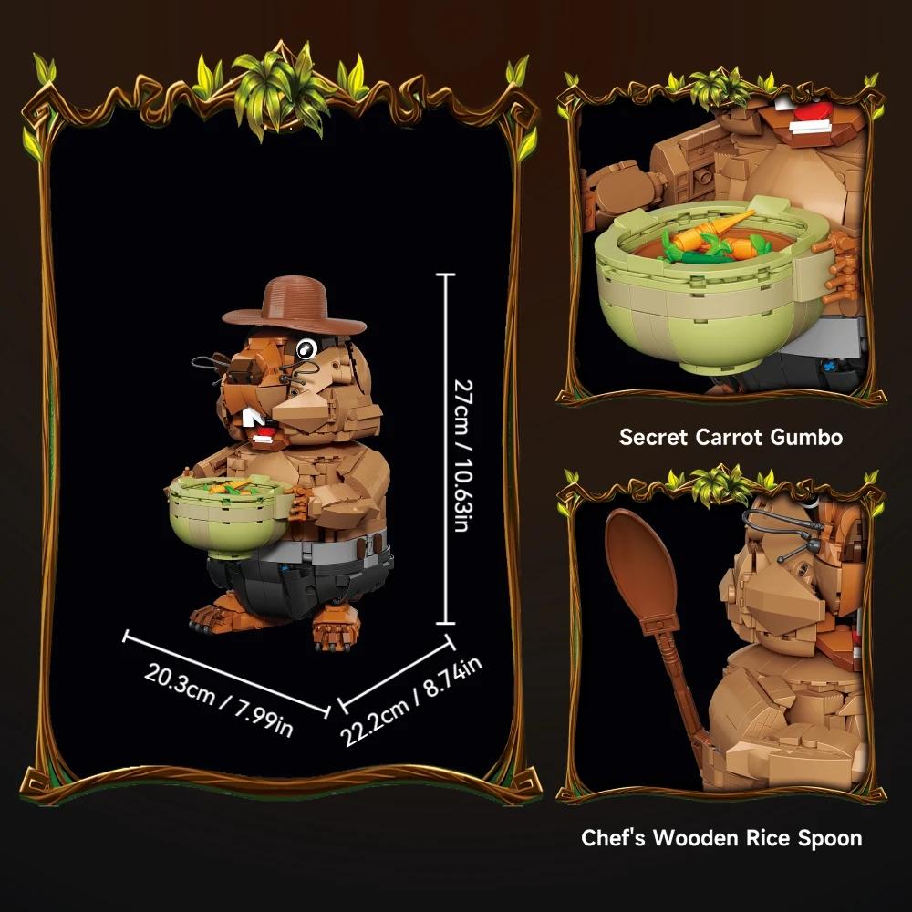 Marmot Animal Building Blocks Set MOC Assembly Bricks DIY tabletop decorations Models Birthday Halloween Christmas gifts