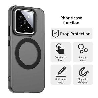 Pro Magsafe Bonbónová barva Průsvitný Kryt na telefon Pro Xiaomi Mi 15 14 Ultra 14T Pro 14 Civi Magnetický Bezdrátové Nabíjení Zadní Kryt
