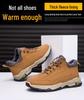 Men's Thick Velvet-Lined Winter Waterproof Leather Casual Shoes for Snow