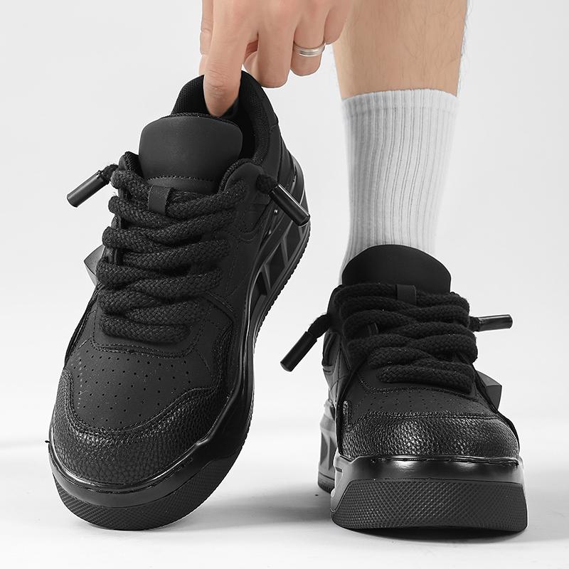 Sneakers da uomo con plateau, nuove e alla moda, 2024, comode e traspiranti, da uomo, firmate, originali, bianche, da uomo.