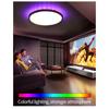 Led Ceiling Lamp Colorful Round Rgb Backlight Three-Color Dimmer Stepless Dimming New Ceiling Lamp