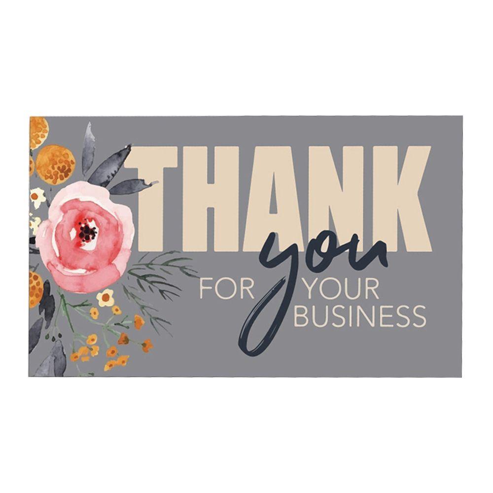 Greeting Labels Appreciate Cards Handmade With Love Flower Pattern Thank You For Your Order