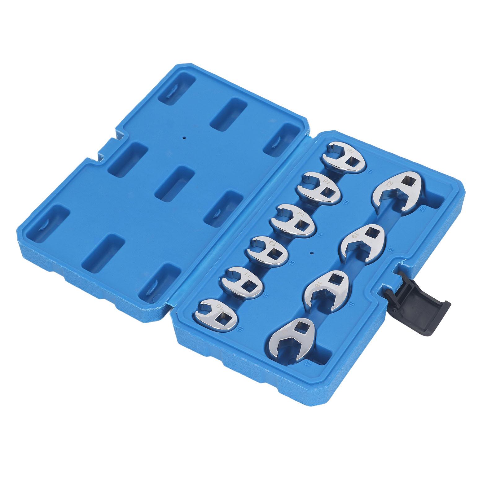 

10 штук накидных гаечных ключей 3/8 дюйма Набор ключей для накидных гаек U-образный рожковый гаечный ключ Метрический