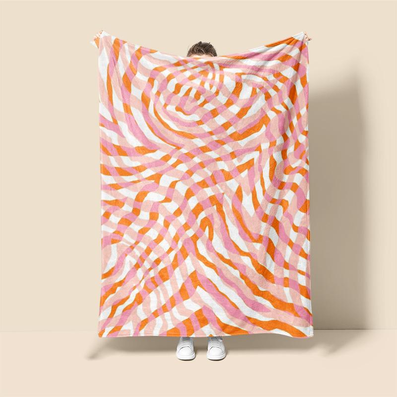 Morandi Color Blanket Abstract Botanical Graffiti Design Scandinavian Minimalist Sofa Blanket Cafe Home Dual Purpose