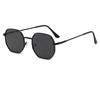 Fashion Double Bridges Polygon Sunglasses Women Men Outdoor Driving Shades UV400 Gradient Lens Metal Small Sun Glasses Unisex