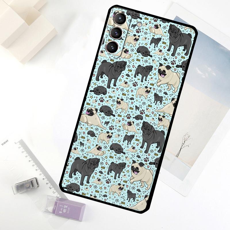 Pug Dog Phone Case For Samsung Galaxy S20 FE S21 S22 S23 S24 S25 S26 Ultra S10 S25 Plus S25 FE Cover