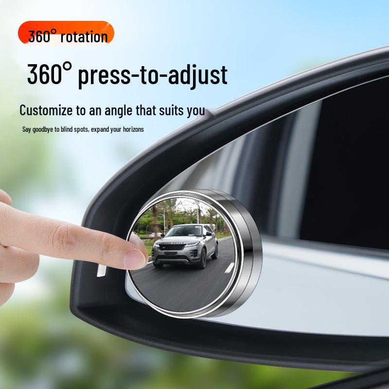 Coppia di Specchietti Retrovisori per Angolo Cieco dell'Auto a Pressione Rotanti a 360°