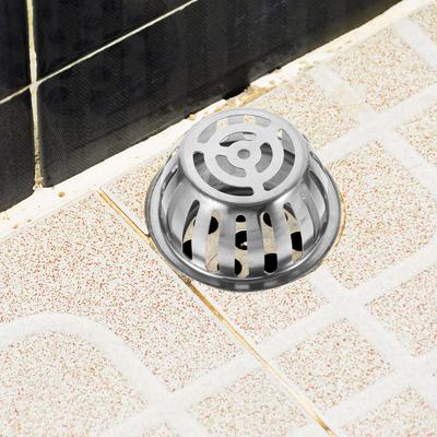 Round Drain Cover Stainless Steel Floor Drain Filter For Balcony Garden Yard Outdoor Roof Basement Home Heavy Duty Metal