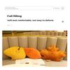 Simulation Leaves Plush Hug Pillow Cartoon Maple Leaves Soft Stuffed Plant Soft Plushies Kids Toys For Girls Home Decor