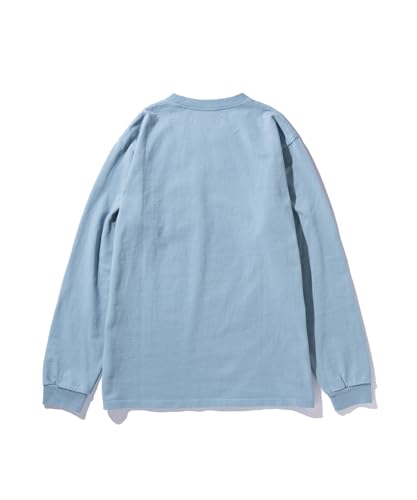 GORDON MILLER Men's Pocket Long Sleeve T-Shirt, Solid Color, XL, Sax Blue, 1745158