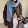 Korean Style Ladies Wool Scarf Retro Winter Scarf Versatile Knitted Scarf